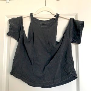 Grey Crop Tshirt